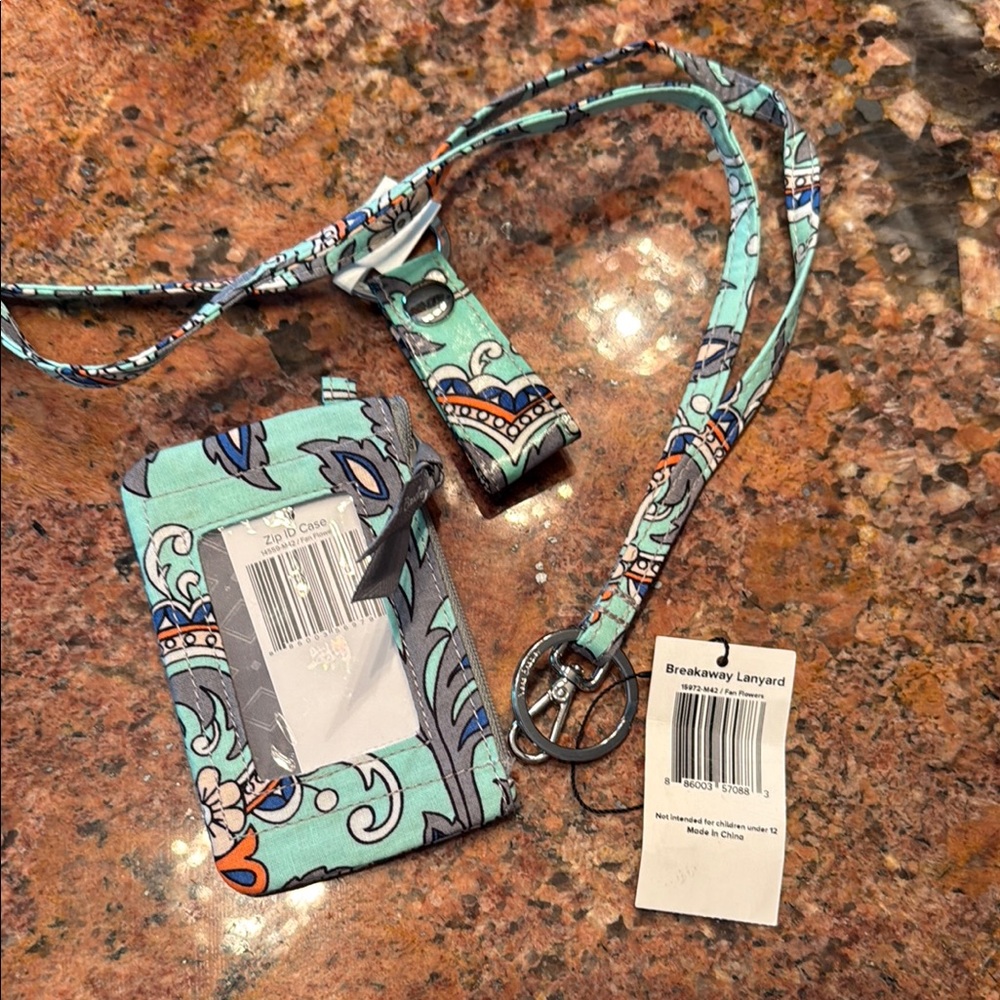 Paisley Lanyard and ID Holder Set